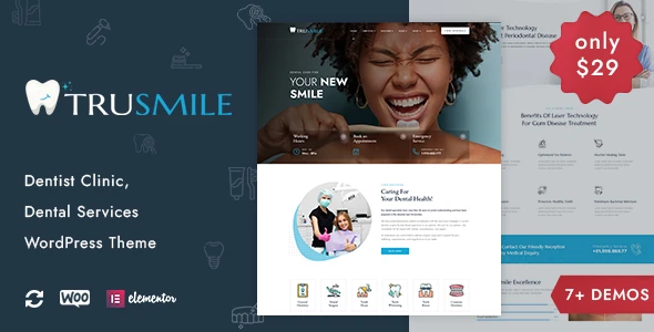 TruSmile – Dentist WordPress Theme