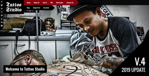 Tattoo Studio – Responsive WordPress Theme